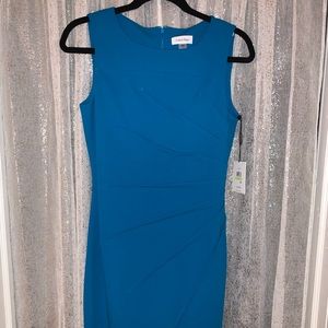 Starburst Sheath Dress  Blue